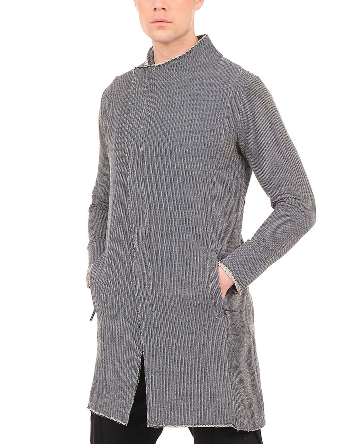 Ron Tomson Modern Longline Zippered Cardigan