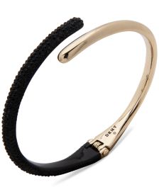 Two-Tone Pavé Bypass Bangle Bracelet