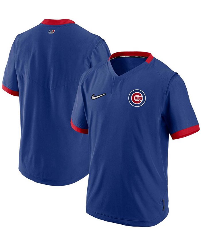 Nike Men's Royal, Red Chicago Cubs Authentic Collection Short Sleeve Hot  Pullover Jacket - Macy's