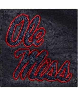 Men's Charcoal Ole Miss Rebels Tortugas Logo Quarter-Zip Jacket