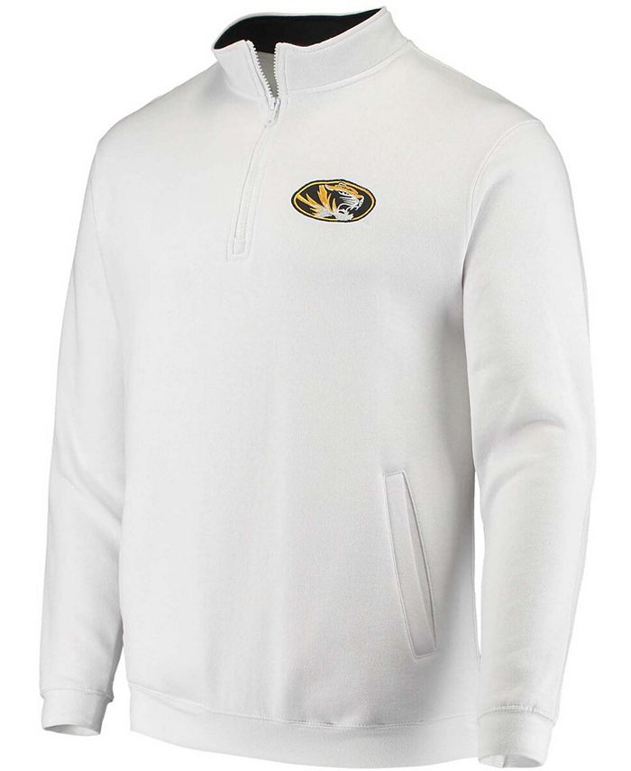 Colosseum Men's White Missouri Tigers Tortugas Logo Quarter-Zip Jacket ...