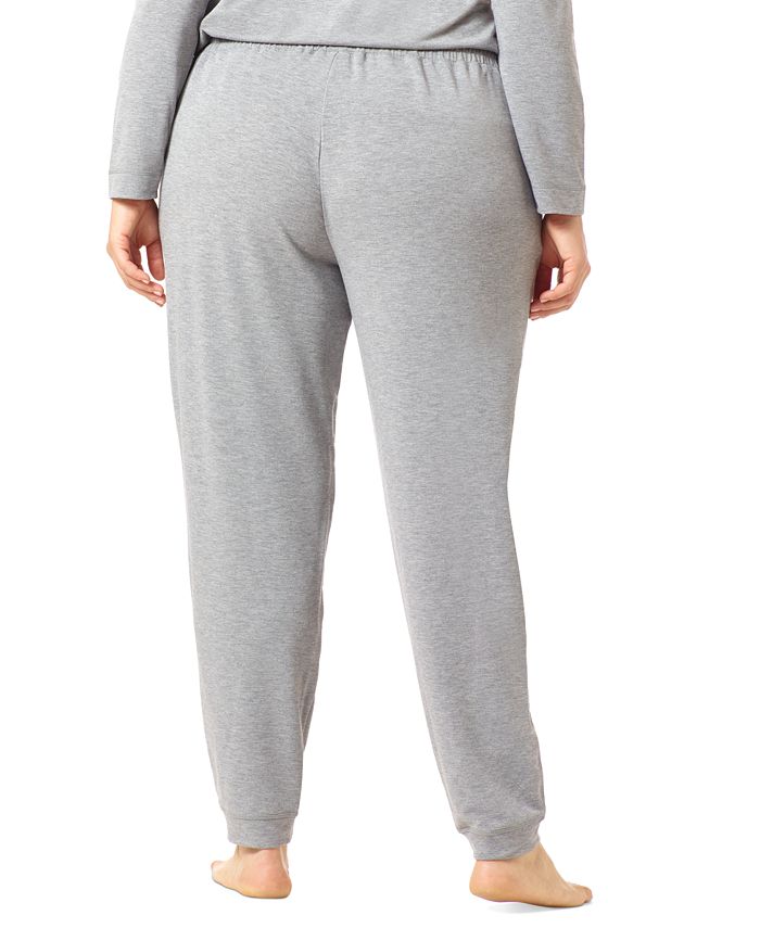 Hue Plus Size Solid Cuffed Lounge Pants - Macy's