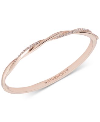 Pav&eacute; Twist Bangle Bracelet