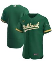 Men's Nike Kelly Green Oakland Athletics Road Cooperstown Collection Team  Jersey 