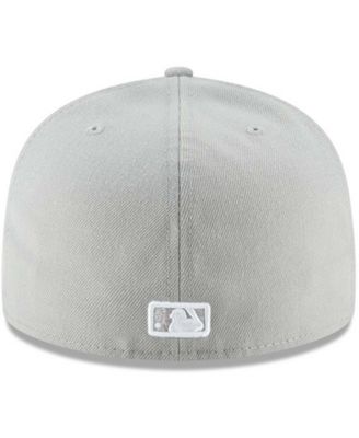 Men's Gray New York Yankees Fashion Color Basic 59Fifty Fitted Hat