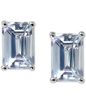 macys aquamarine earrings