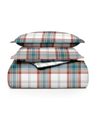 Martha Stewart Collection Holiday Plaid Percale 3 Piece Full Queen   20035189 Fpx.tif