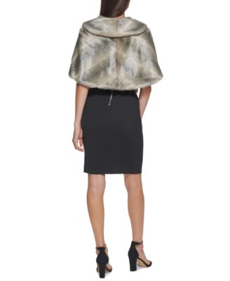 Faux-Fur Shrug