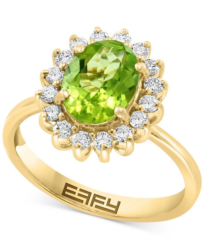 Macy's peridot best sale ring