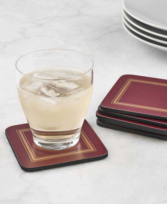 Pimpernel Classic Burgundy Coasters, Set of 6 Macy's