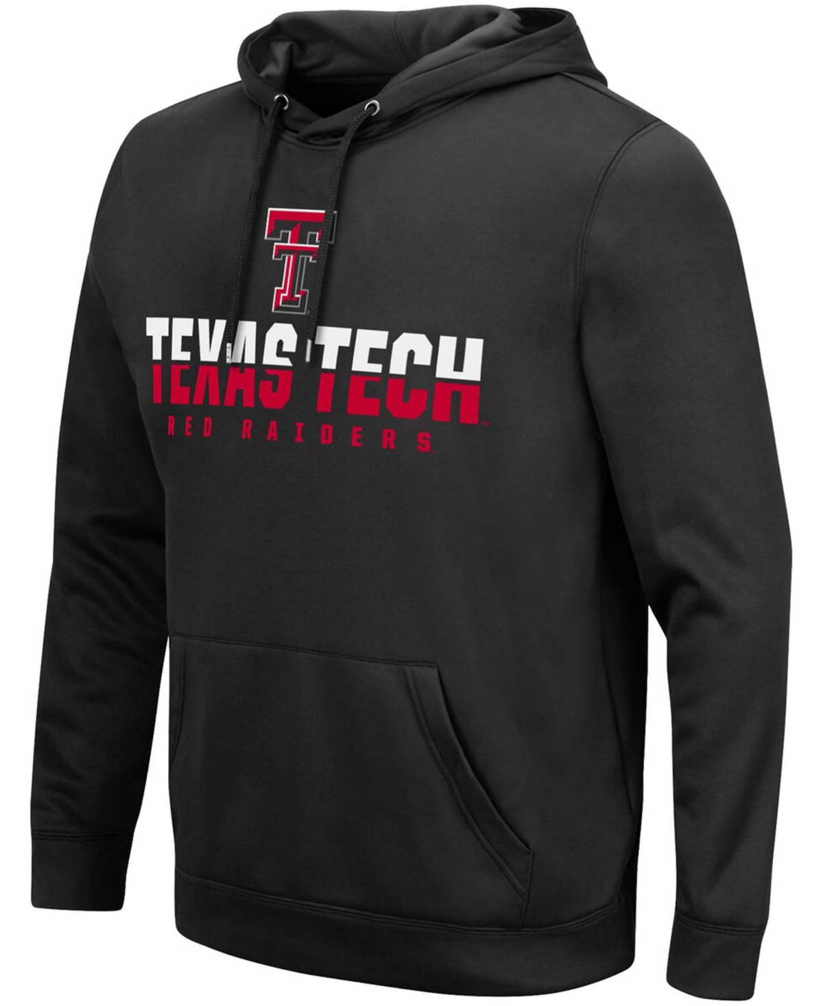 Colosseum Men's Black Texas Tech Red Raiders Lantern Pullover Hoodie In Black