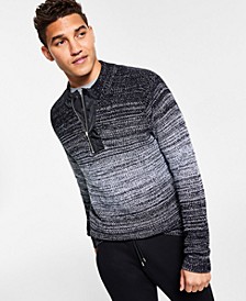 Men's Quarter-Zip Ombré Sweater, Created for Macy's