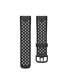 Charge 5 Black Silicone Sport Band, Large