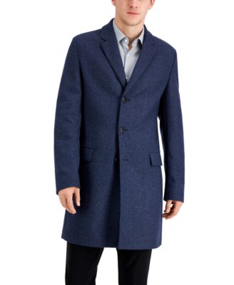 hugo boss blue overcoat