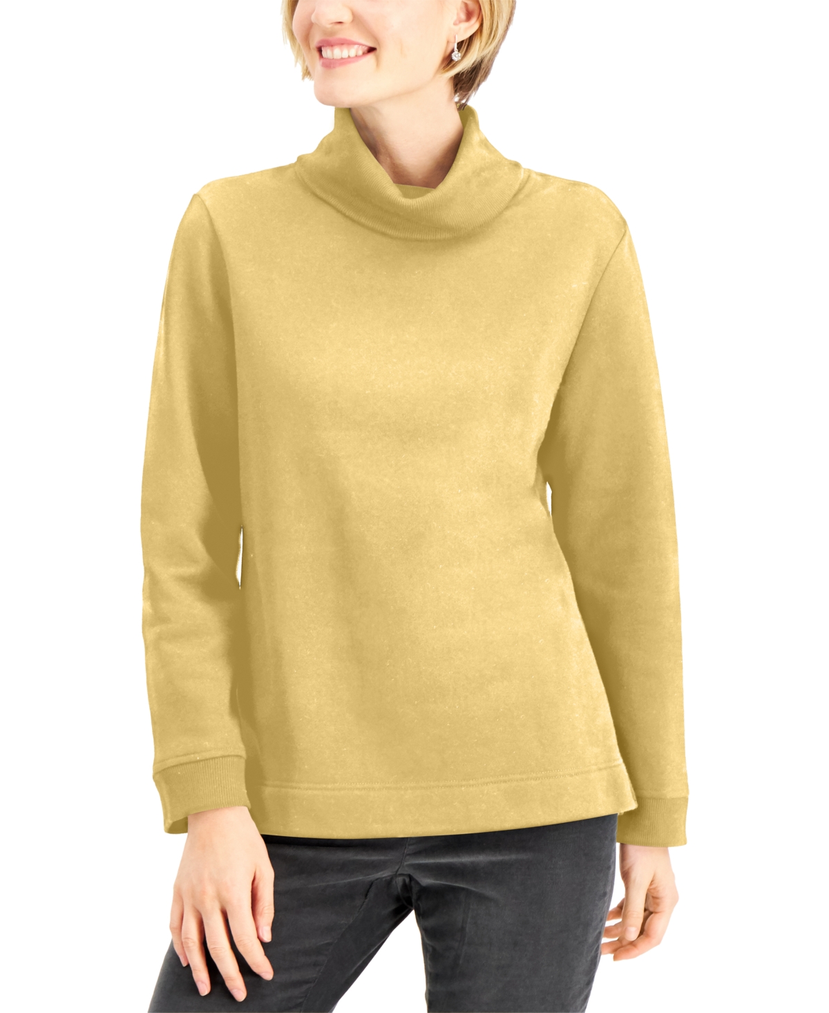 Plus Size Cotton Textured Toggle Henley Sweater, Created for Macy's