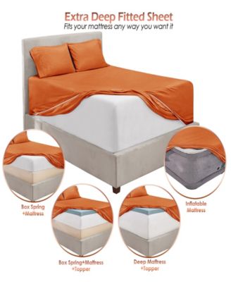 Extra Deep Pocket Microfiber 6-Pc. Sheet Set, Queen