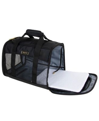 Soft Sided Multi-Entry Collapsible Travel Medium Pet Carrier Duffel With Removable Lining
