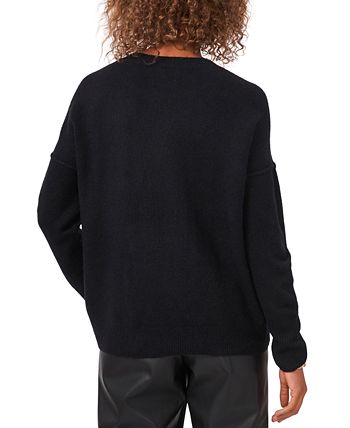 Vince Camuto Long Sleeve Extend Shoulder Sweater & Reviews - Women - Macy's