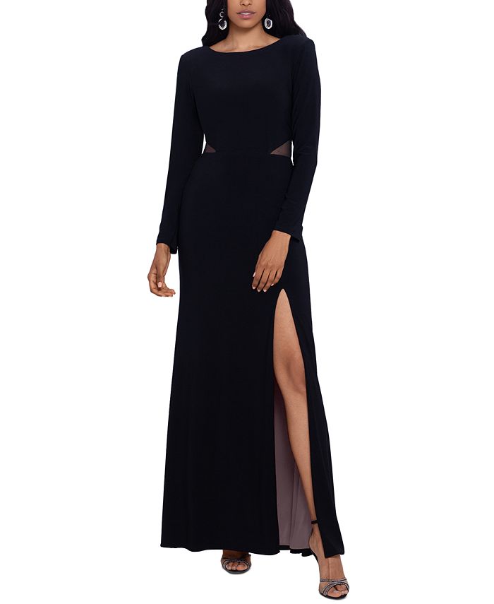 XSCAPE Petite Illusion-Cutout Gown & Reviews - Dresses - Petites - Macy's