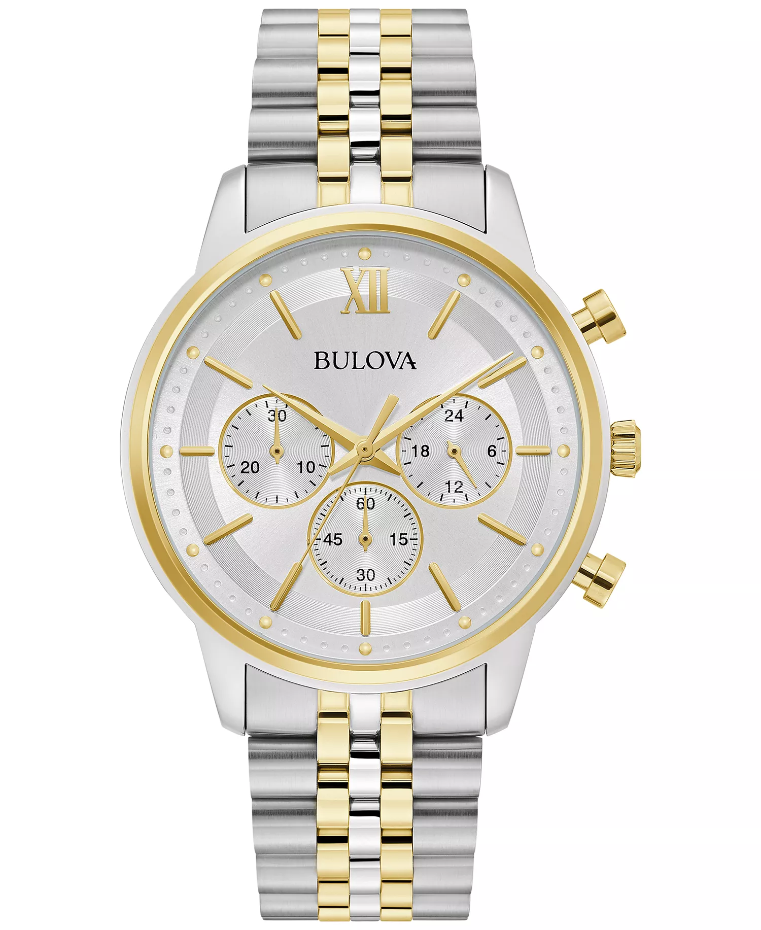 Bulova Men’s Classic Chronograph Two-Tone Stainless Steel Bracelet Watch, 5 (originally 0)