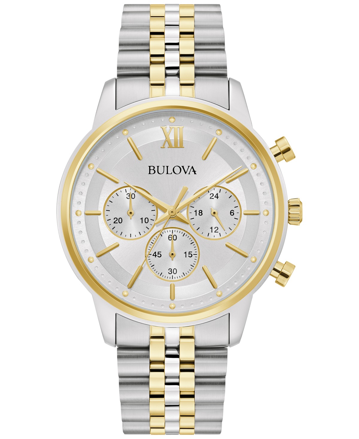 Мужские часы Bulova Classic Chronograph хронограф на браслете 41 мм — фото 2