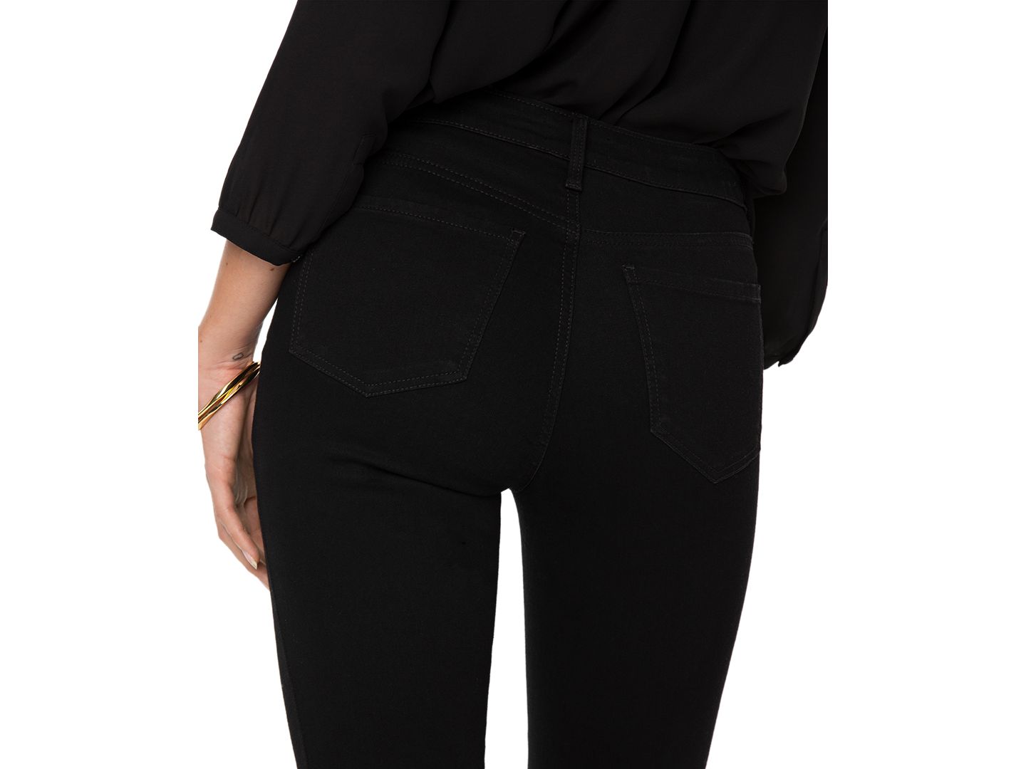Женские джинсы NYDJ Barbara Tummy-Control Bootcut, цвет: Чёрный — фото 7