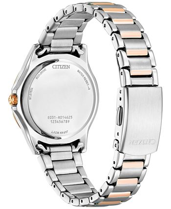 Citizen - Women's Embellished Two-Tone Stainless Steel Bracelet Watch 34mm
