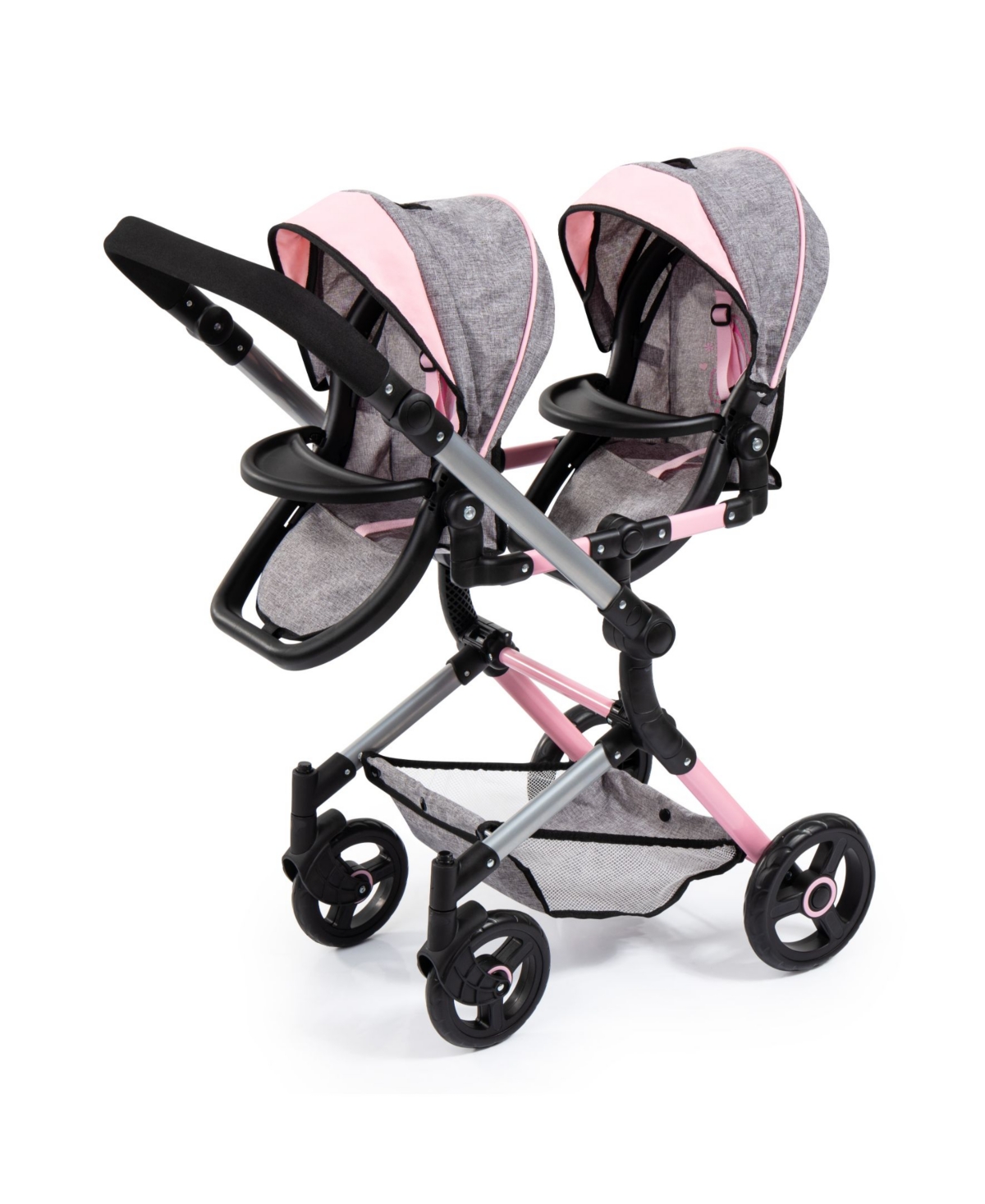 Bayer Twin Baby Doll Neo Pram In Gray