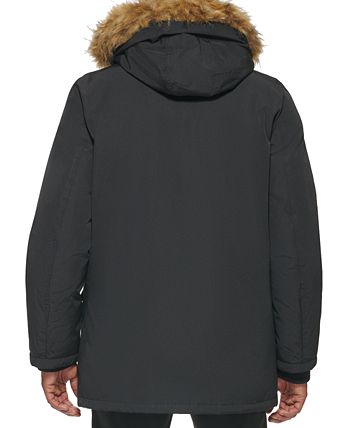 Club Room Men's Parka with a Faux Fur-Hood Jacket, Created for Macy's ...