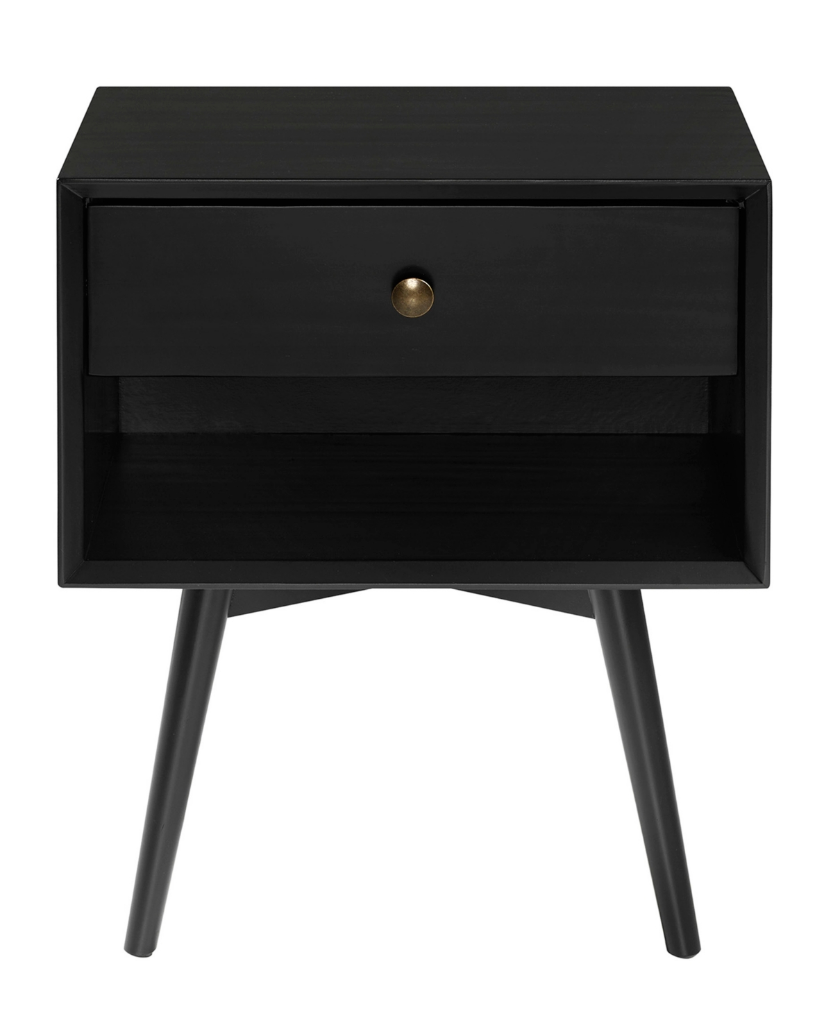 Mid Century Modern 1 Drawer Nightstand