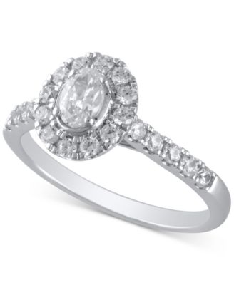 Diamond Oval Halo Bridal Set (1 ct. t.w.) in 14k White or Yellow Gold