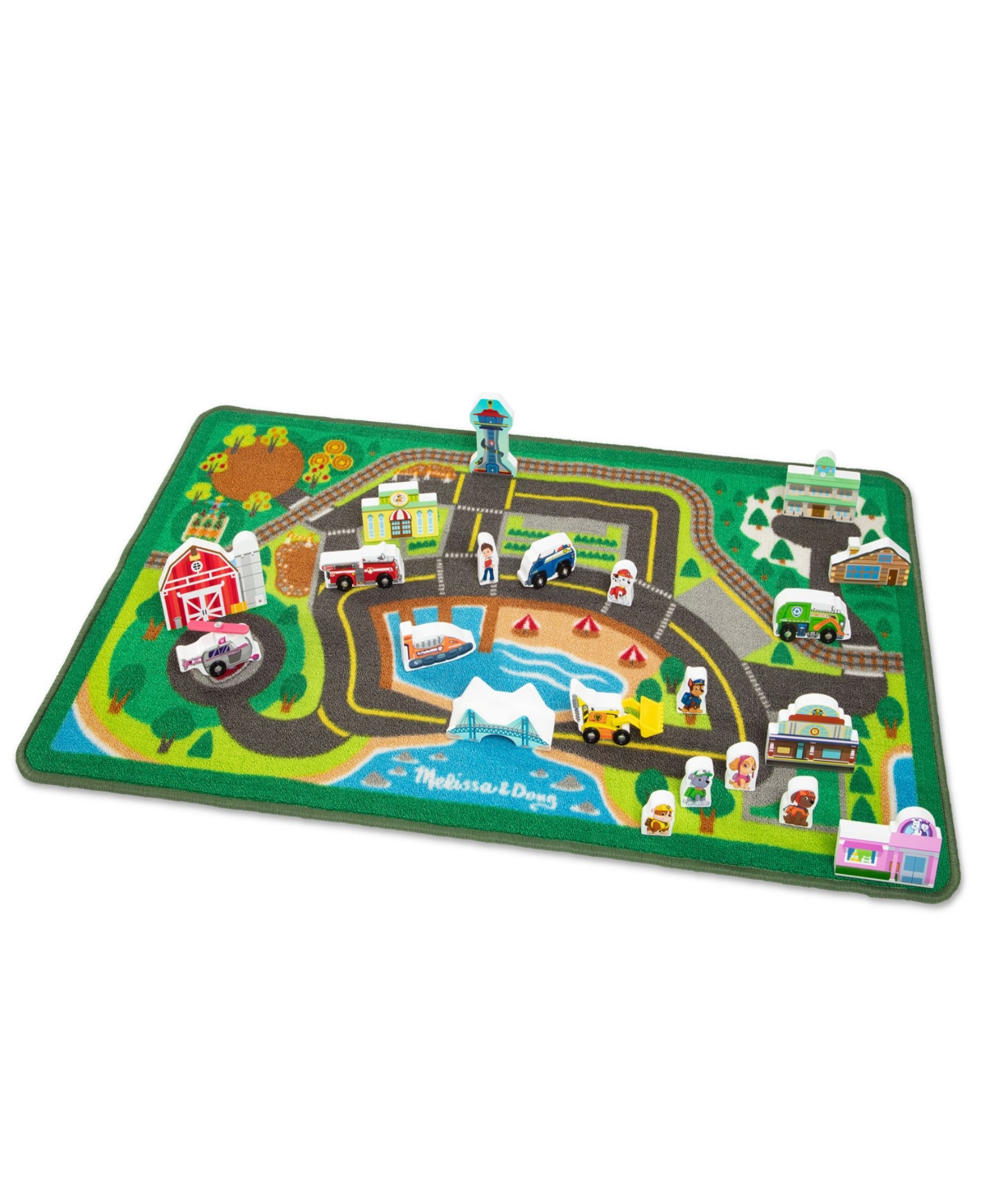 Melissa & Doug Paw Patrol Adventure Bay Activity Rug In Multi
