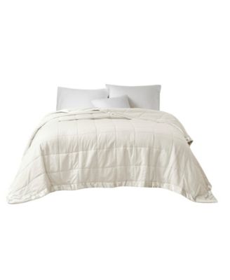Cambria Oversized Down Alternative Satin Trim Blanket, Full/Queen