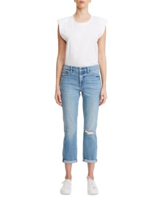 NEW Jen7 offers slim boyfriend dark wash jeans, style# gs0836005, size 12