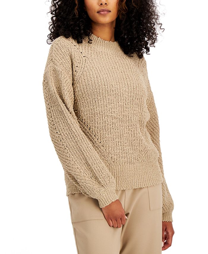 Alfani Fuzzy Mock Neck Sweater Created For Macy S Reviews Sweaters Women Macy S