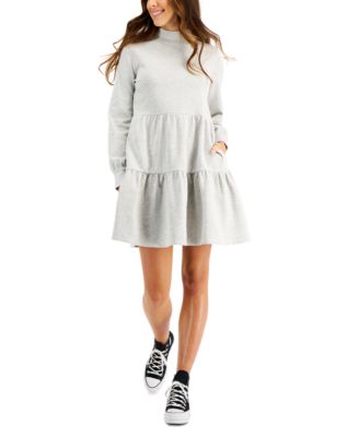 Mock-Neck Tiered Dress, Created for Macy's