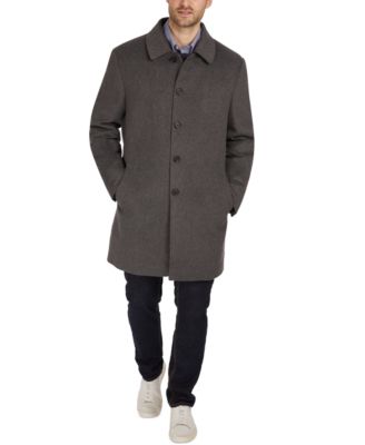 down lined wool coat mens