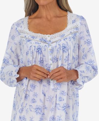Eileen West Long Sleeve Cotton Ballet Nightgown