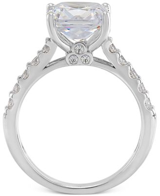 Sterling Silver Ring Set, Cubic Zirconia Bridal Ring and Band Set (8 ct. t.w.) 