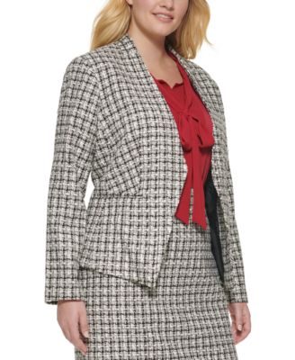 tweed jacket womens plus size