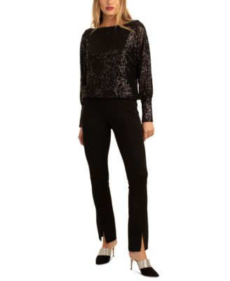 Trina Turk Sprite Sequin-Embellished Top - Macy's