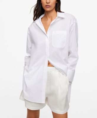 Women's Chest-Pocket Cotton Shirt