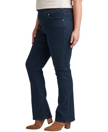 Plus Size Paley Mid Rise Bootcut Pull-On Jeans