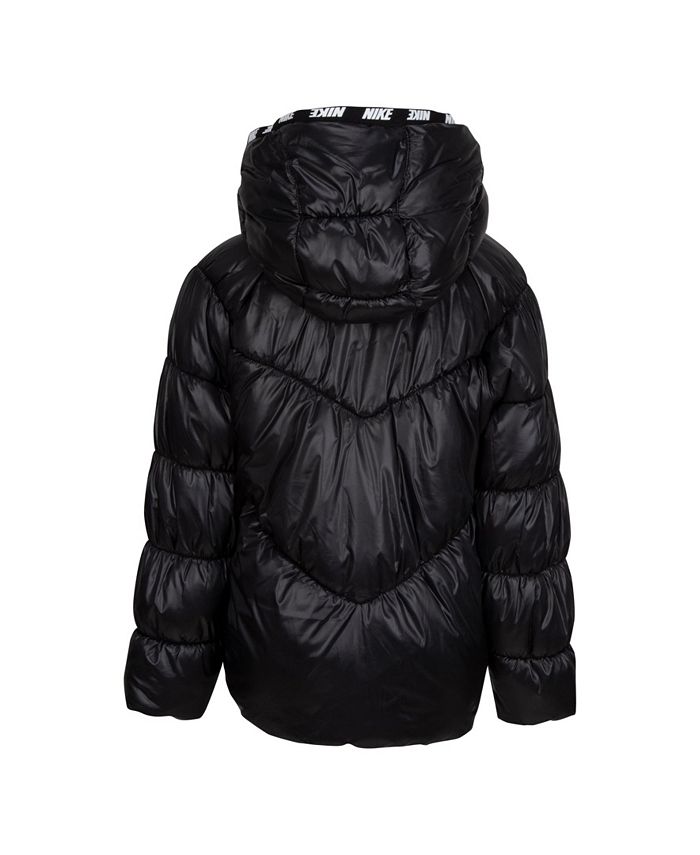 Nike Toddler Girls Chevron Cinched Puffer Jacket - Macy's