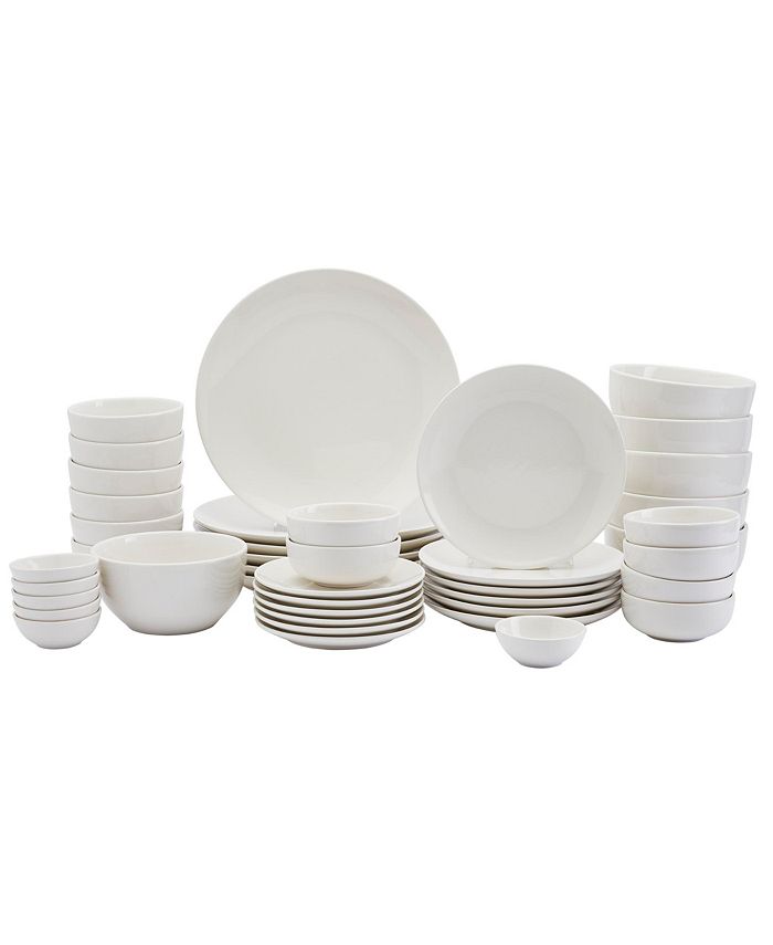 Tabletops Unlimited Inspiration by Denmark Round Coupe 42 Pc. Dinnerware  Set, Service for 6 & Reviews - Dinnerware - Dining - Macy's