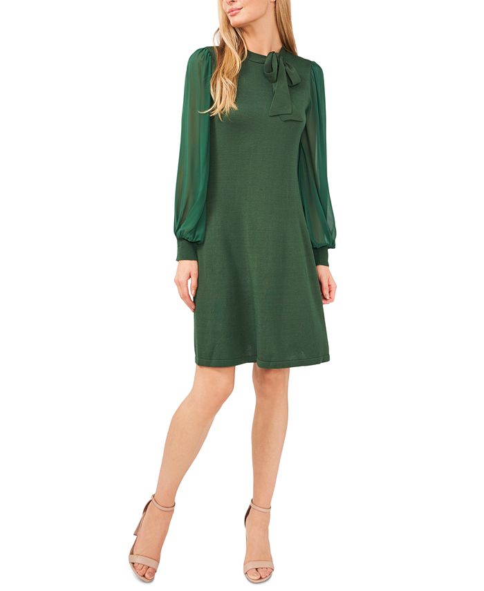 Cece A Line Bow Neck Sweater Dress Reviews Dresses Women Macy S