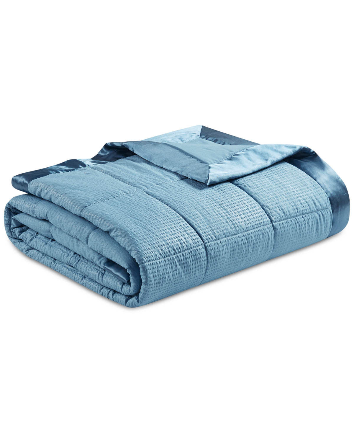 Madison Park Cambria Oversized Down Alternative Satin Trim Blanket