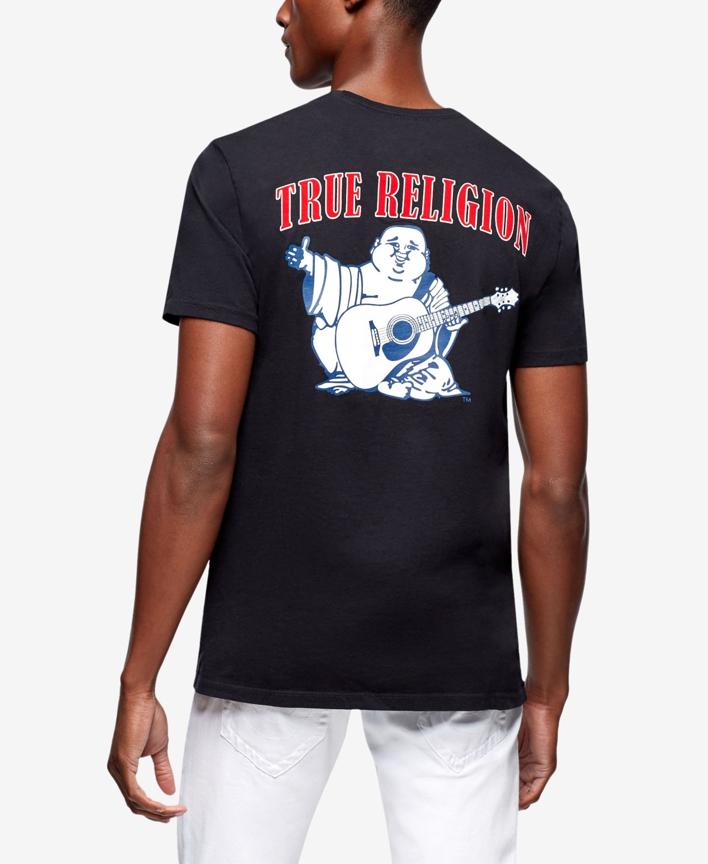 Мужская футболка True Religion Buddha Logo Crewneck Short Sleeve, цвет: Чёрный — фото 3