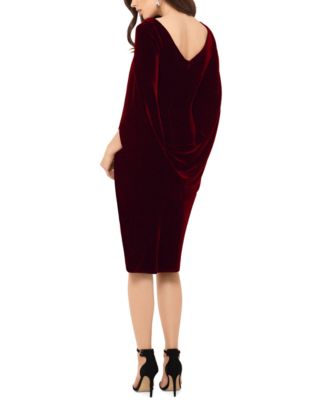 B&A By Betsy and Adam Betsy & Adam Velvet Cape Dress - Macy's