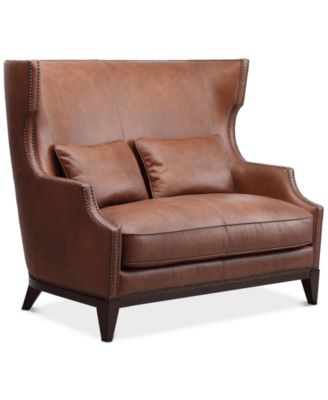 Furniture - Maisley 57" Leather Settee